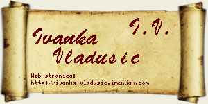 Ivanka Vladušić vizit kartica